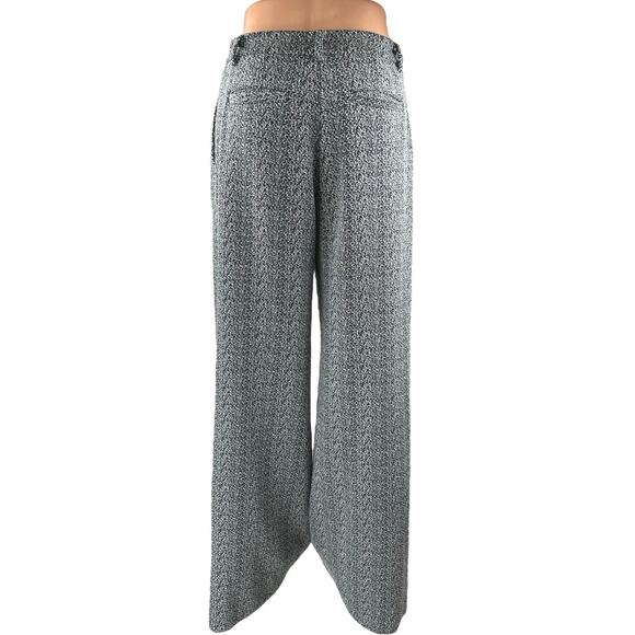 Anthropologie Cartonnier Gray Pleated High Waist Palazzo Wide Trousers Pants 2 - Picture 3 of 6